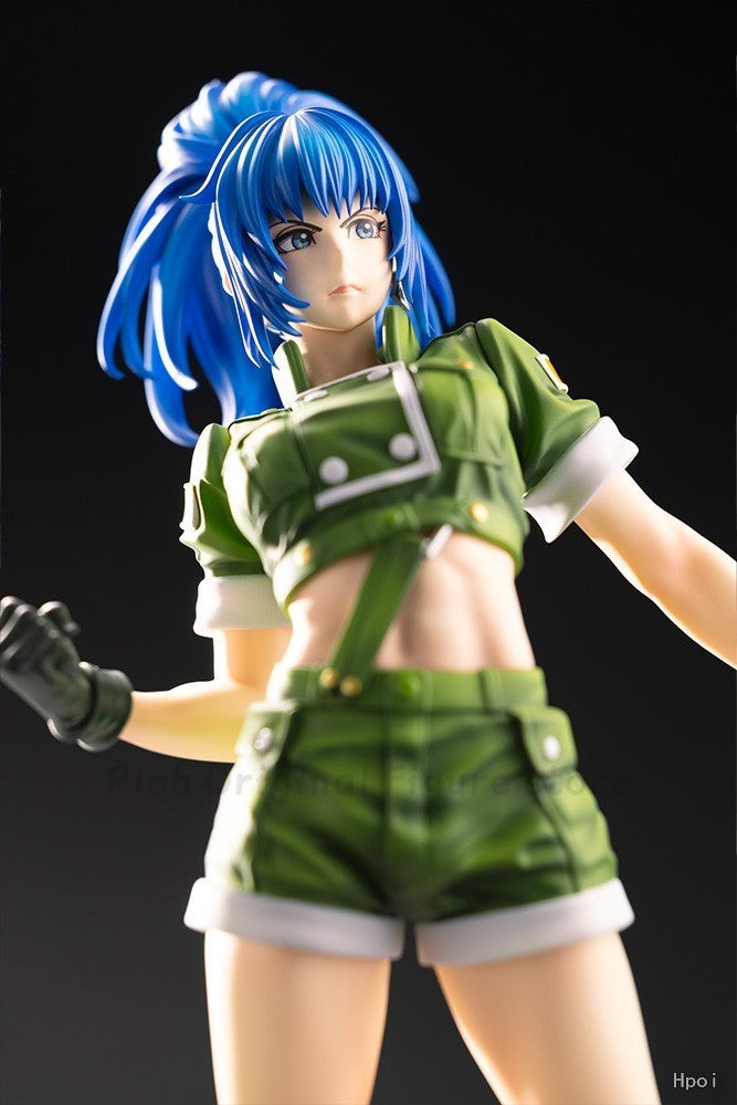 ?Em Stcgk? Original Kotobukiya SNK Série Garota Bonita THE KING OF FIGHTERS '97 Leona Heidern Modelo Estátua Brinquedo