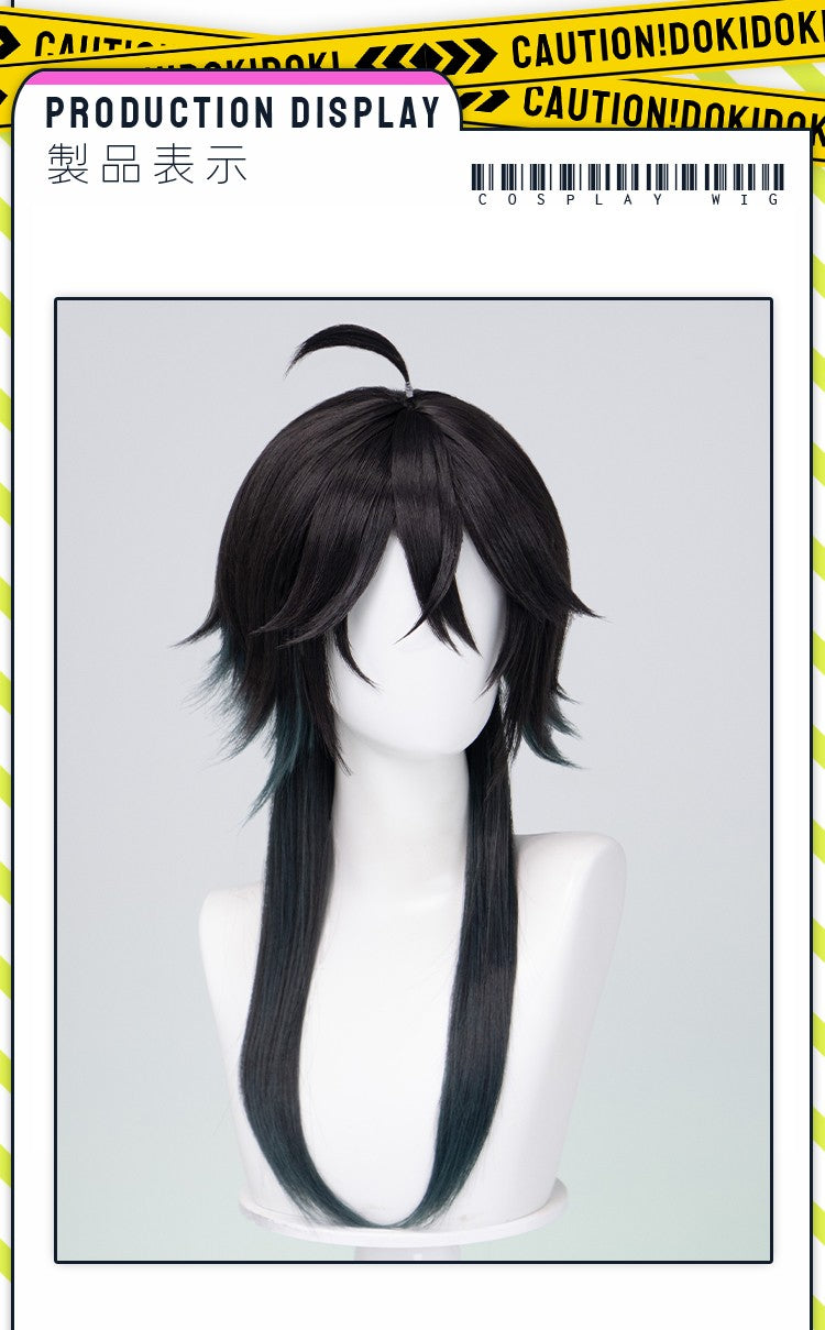 ?Ready for Ship?Idia Malleus Leona Vil Crowley Wig Game Cosplay DokiDoki Men 120cm Long Hair Fiber Idia Halloween  Free Wig Cap