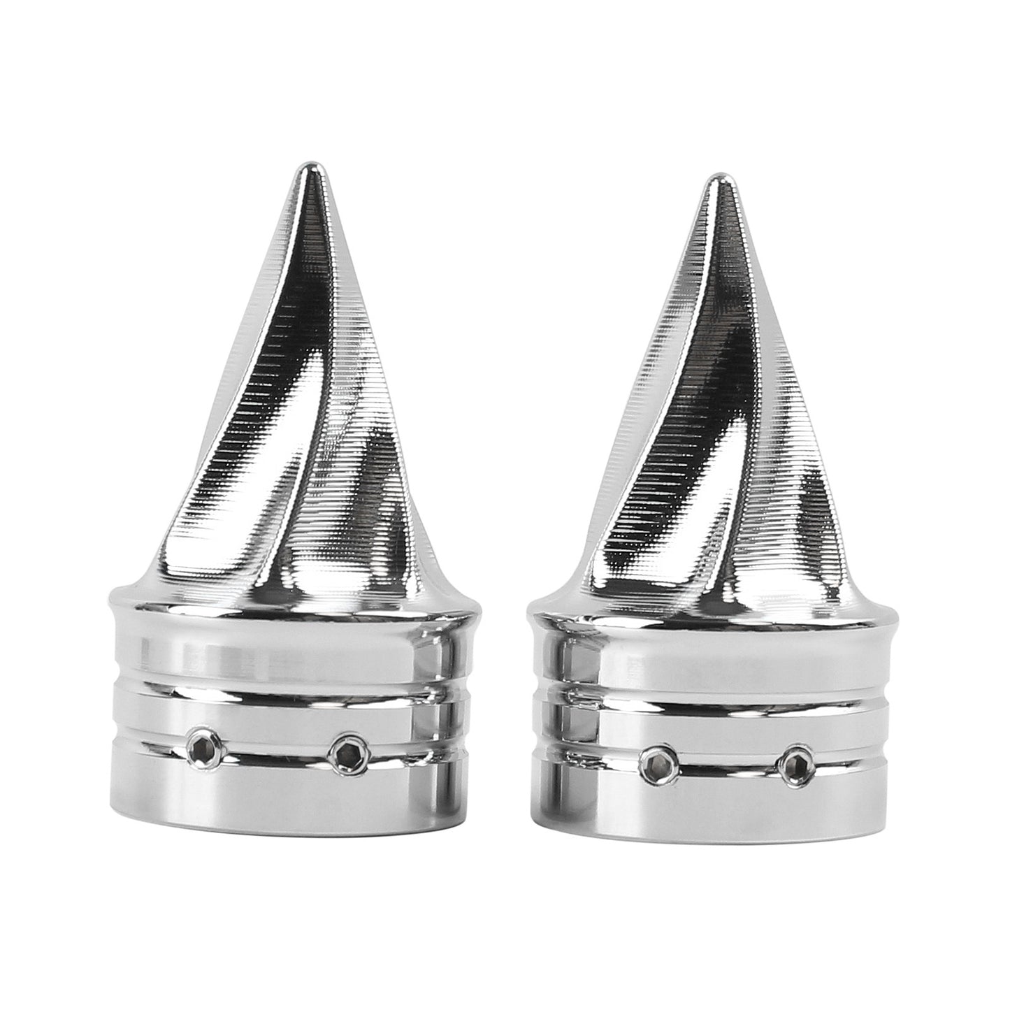 Porcas da extremidade do eixo dianteiro torcido da motocicleta Tampas do eixo pontiagudas Adequadas para Harley Touring Sportster Dyna Street Glide Road King Road Glide