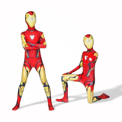 Kids Adult Iron Cosplay Costume Bodysuit Jumpsuit The Avengers Superhero Outfits Halloween Carnival Party Cosplay Costumes