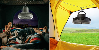 10000mAh 4000mAh Camping Fan Rechargeable Desktop Portable Circulator Wireless Ceiling Electric Fan with Power Bank LED Lighting