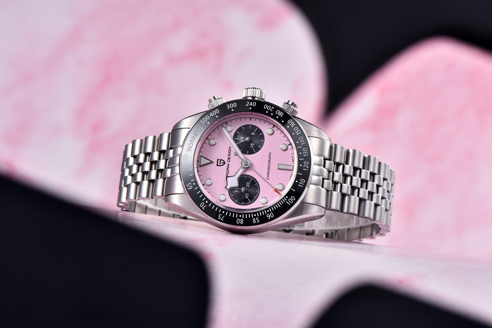 2025 New PAGANI DESIGN Panda Mens Watches Quartz Chronograph Watch For Men Gifts Man AR Sapphire Mirror Ceramic Bezel Waterproof