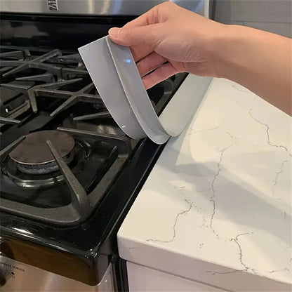 Stove Counter Gap Cover Kitchen Silicone Heat Resistant Mat Gas Stove Protector Slit Cleaning Pad Oil Dust Seal Cooker Cover 1pc