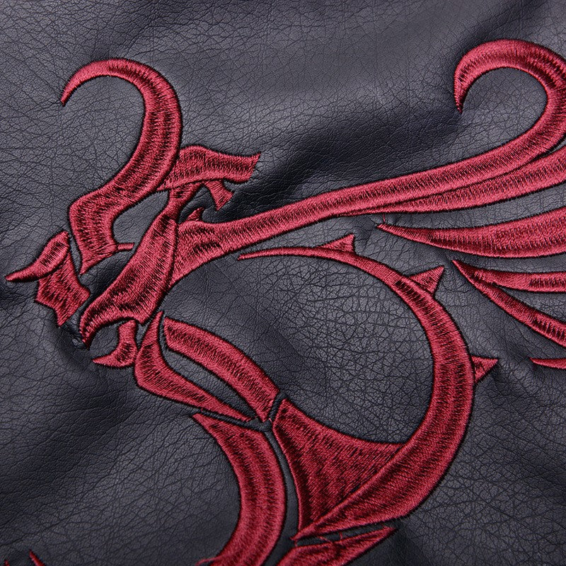 CosZtkhp Double Collars!Game Prototype Alex Mercer PU Leather Jacket Winter Coat Halloween Cosplay Costumes for Women/Men M-4XL