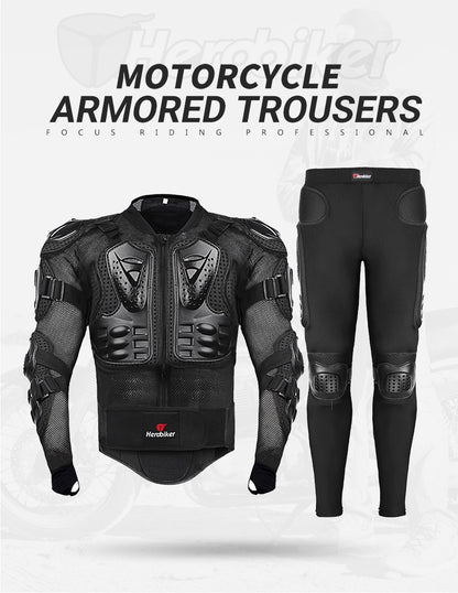 5XL Motorcycle Jackets Men's Full Body Armor Protection Jackets Motocross Enduro Racing Moto Protective Equipment Clothes