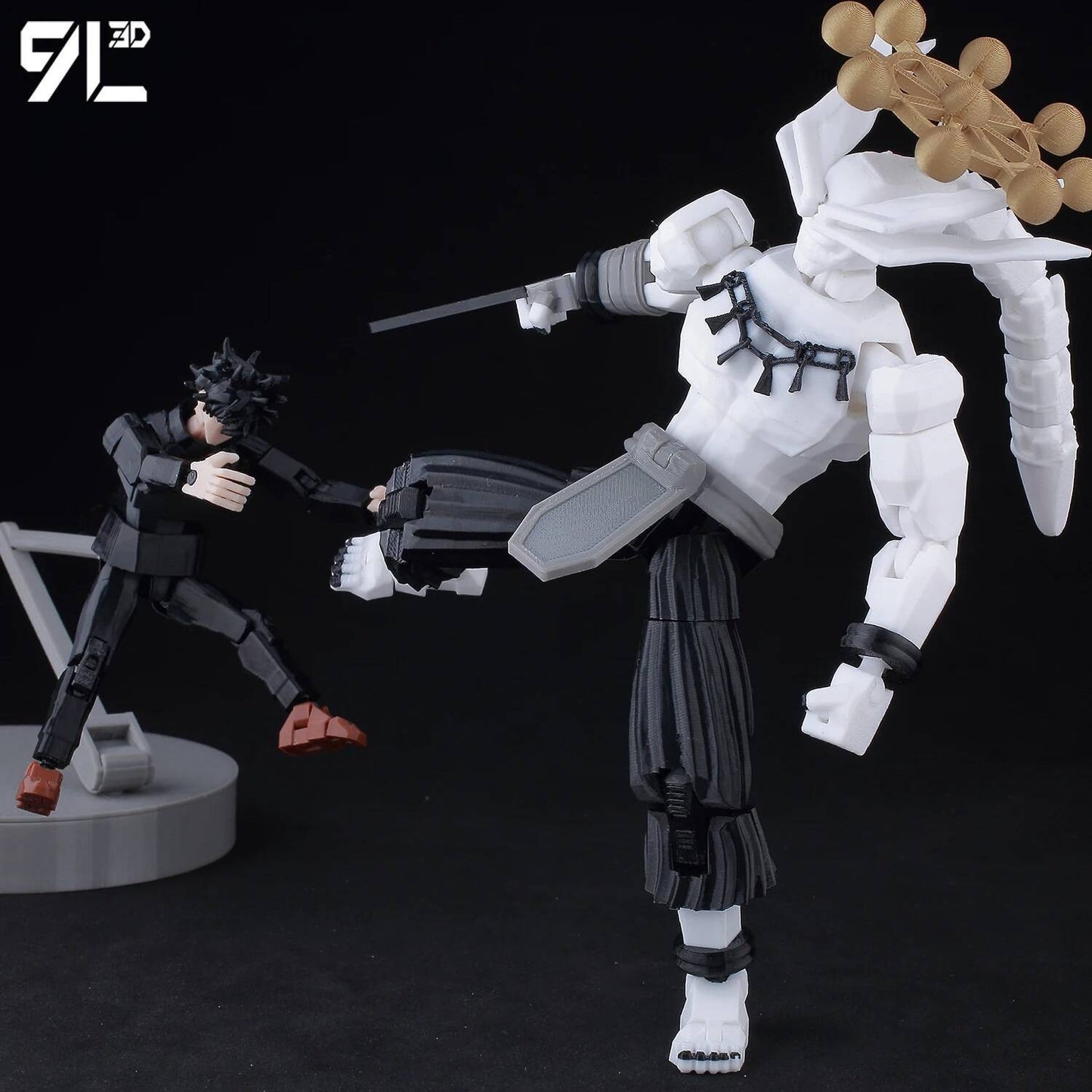 9L3D Anime Impresso Jujutsu Kaisen Sukuna Yuji Yuta Satoru Gojo Bonecos Sorte Dummy 13 Articulados para Modelagem Brinquedos Manequins
