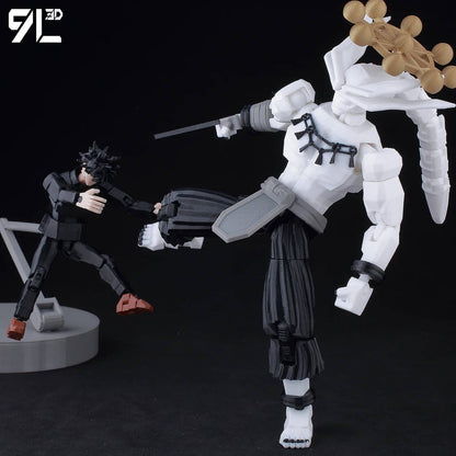 9L3D Anime Impresso Jujutsu Kaisen Sukuna Yuji Yuta Satoru Gojo Bonecos Sorte Dummy 13 Articulados para Modelagem Brinquedos Manequins