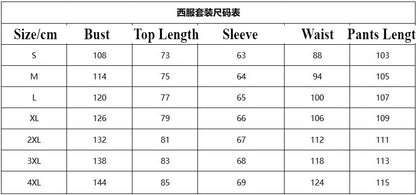 Men's New Cool Performance Set, Sequin Gold Stamping Business Casual Two-piece, One-row Two-button Slim-fit Blazer + Trousers