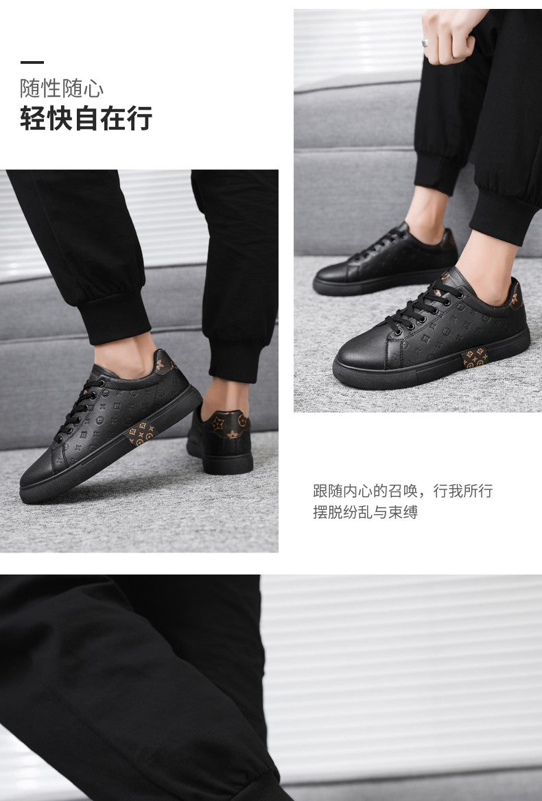 Brand Men Leather High-Top Skateboarding Shoes Men's Sneakers Male Flats Non-Slip Sport Shoes Zapatillas Hombre Mens Footwear