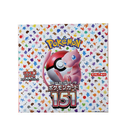 140un/Caixa Anime Pokémon Versão Japonesa TCG Escarlate e Violeta 151 Clássicos Caixa de Reforço Expansão Cartão de Troca Pokémon Pacote com 20 Cartas