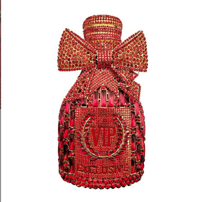 XIYUAN Women Rhinestones Clutch Purse Champagne Bottle Evening Bags Diamond Hard Metal Clutches Wedding Party Minaudiere Purses