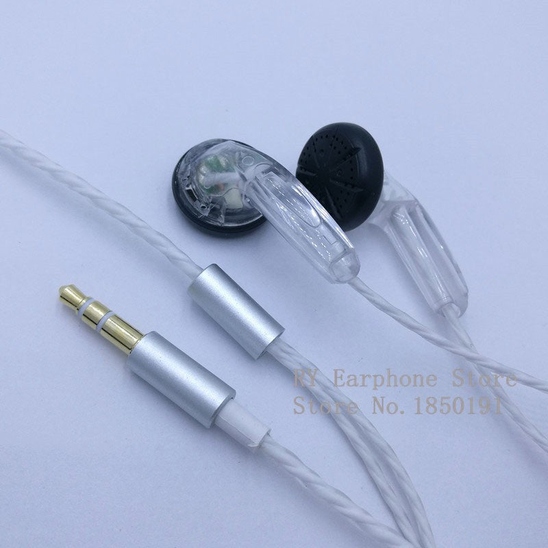 Fone de ouvido intra-auricular original RY4S de 15mm com som de qualidade musical Fone HIFI (fone estilo MX500) Cabo hifi de 3,5mm com conector em L
