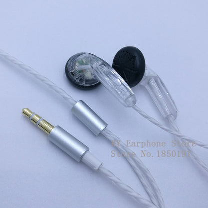 Fone de ouvido intra-auricular original RY4S de 15mm com som de qualidade musical Fone HIFI (fone estilo MX500) Cabo hifi de 3,5mm com conector em L