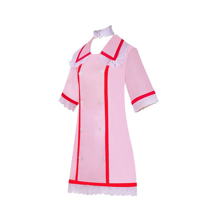 Virtual anchor Kasane Teto, doctor role-playing costume set, pink nurse uniform, Halloween party, virtual singer costume