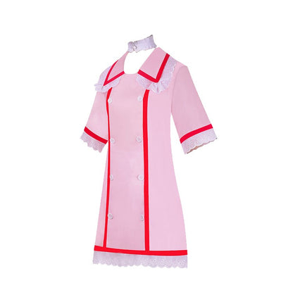 Virtual anchor Kasane Teto, doctor role-playing costume set, pink nurse uniform, Halloween party, virtual singer costume
