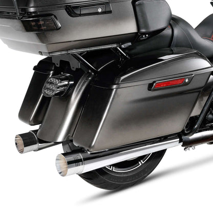 Motorcycle 4" Slip-on Mufflers Exhaust Pipes For Harley Touring Electra Street Glide 1995-2016