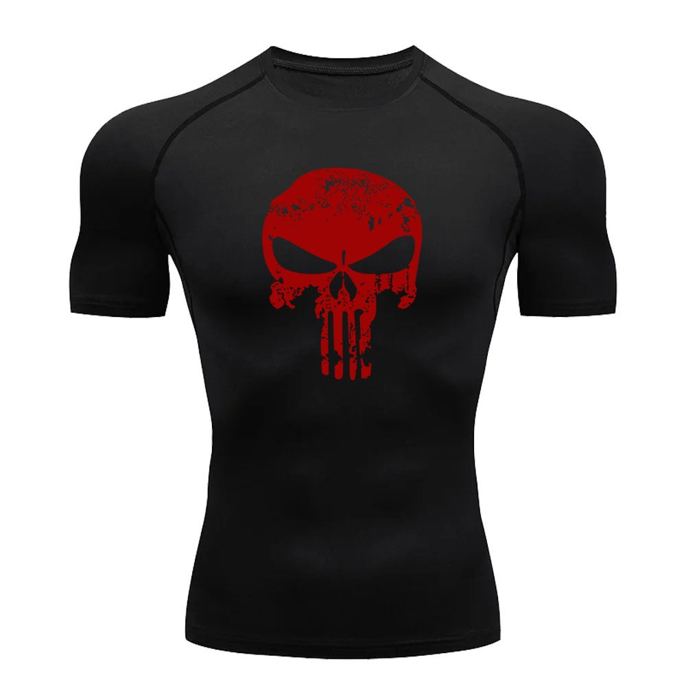 2024 Compression Shirt for Men, Superhero T-Shirt, Quick-Drying, Breathable, Short-Sleeved, Outdoor Sports, Running, S-3XL