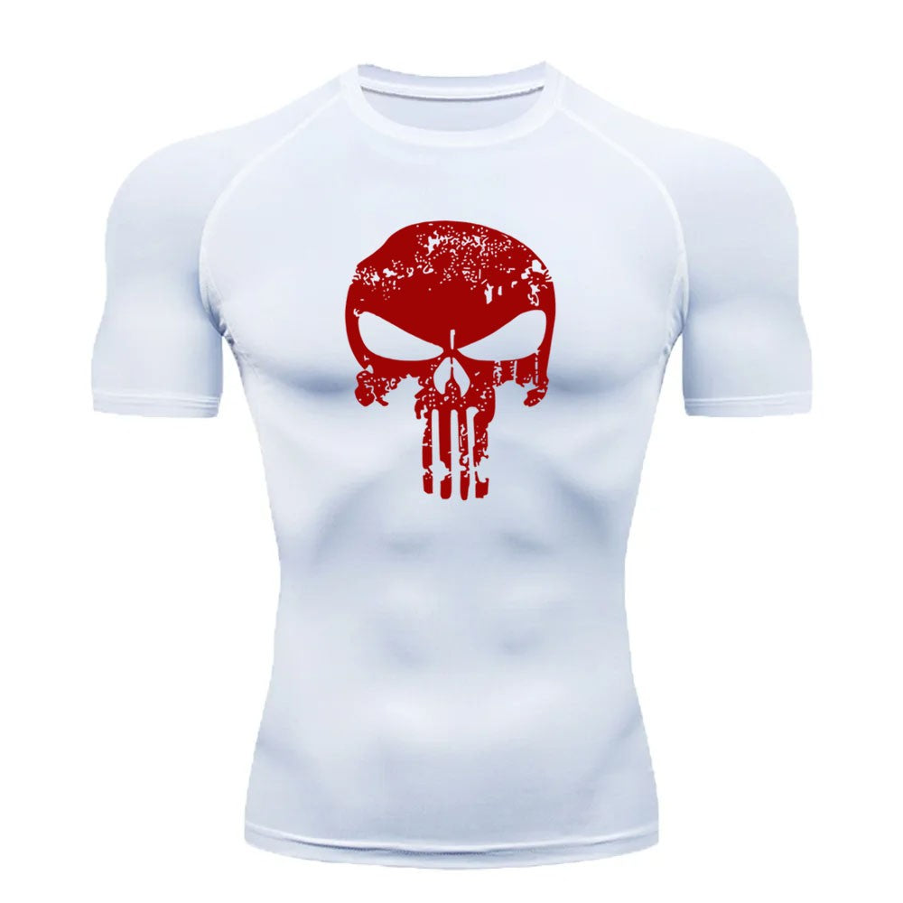 2024 Compression Shirt for Men, Superhero T-Shirt, Quick-Drying, Breathable, Short-Sleeved, Outdoor Sports, Running, S-3XL