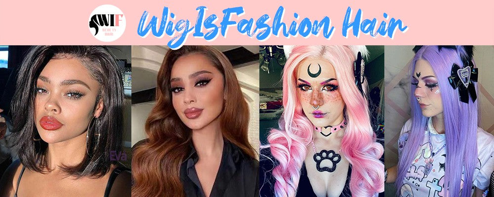 Peruca Sintética WIF Ombre Pink Wave para Mulheres, Usada em Cosplay, Ondas Corporais, Linha do Cabelo Natural, Perucas Lace Front, Raiz do Cabelo Rosa Claro