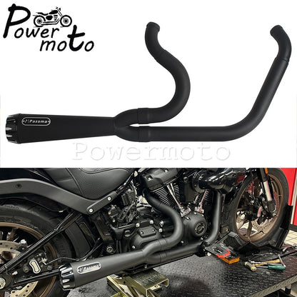 Motorbike Exhaust Pipes Exhaust Baffle Muffler For Harley M8 Softail Low Rider S T Fat Street Bob Standard Slim Deluxe 2018-2025