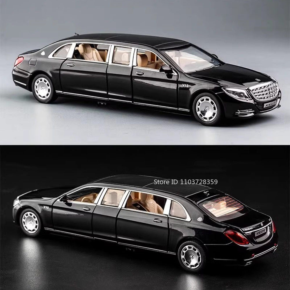 1:32 S650 C260 Modelo de Carro de Brinquedo em Miniatura Liga Fundida com Som Luz Portas Abertas Veículo de Simulação de Fricção Brinquedos para Presentes de Meninos