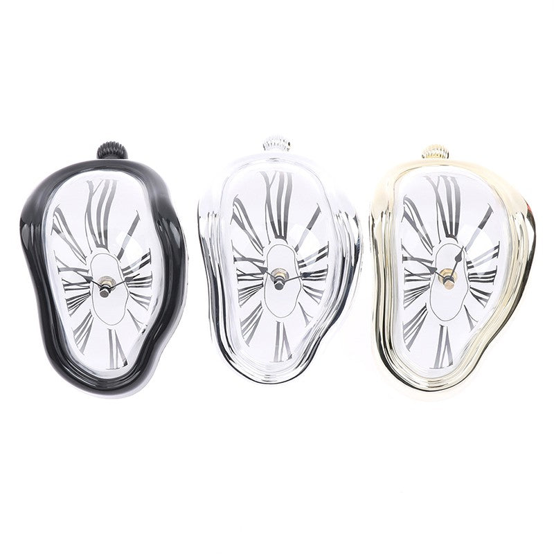 Distorted Wall Clocks Surrealist Salvador Dali Style Wall Watch Decoration