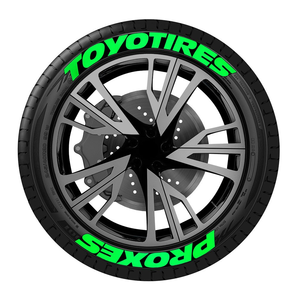 8 peças/lote Letras para pneu de carro Tuning Universal 3D PVC Permanente Adesivos de Decoração de Pneus para Motocicleta