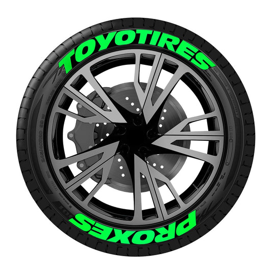 8Pcs/Lot Car Tire Wheel Lettering Car Tuning Universal 3D Permanent PVC Joined Tire Decoration Stickers Letters for Motorcycle