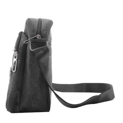 Men's Shoulder Bag Business Leisure Large Capacity Portable Handbag Zipper Multi Layer Waterproof Summer Male's Crossbody Bags
