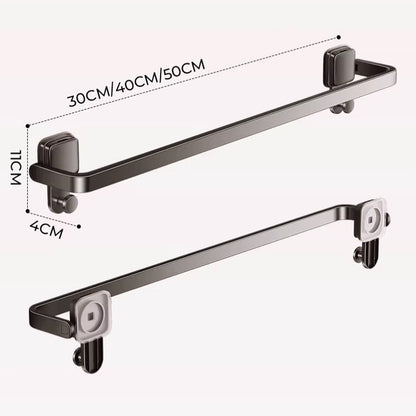 Suction Cup Folding Bathroom Hand Towel Rack Holder Wall Mount No Drill 30/40/50cm Towel Bar Apartment Space Saving