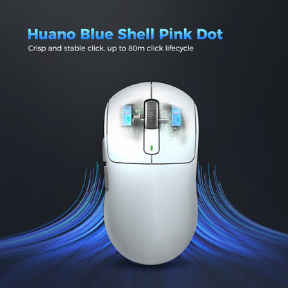 Mouse Gamer Sem Fio Kysona M600 PAW3395 Bluetooth Esports 55g 26000DPI 6 Botões Óptico PAM3395 para Laptop PC