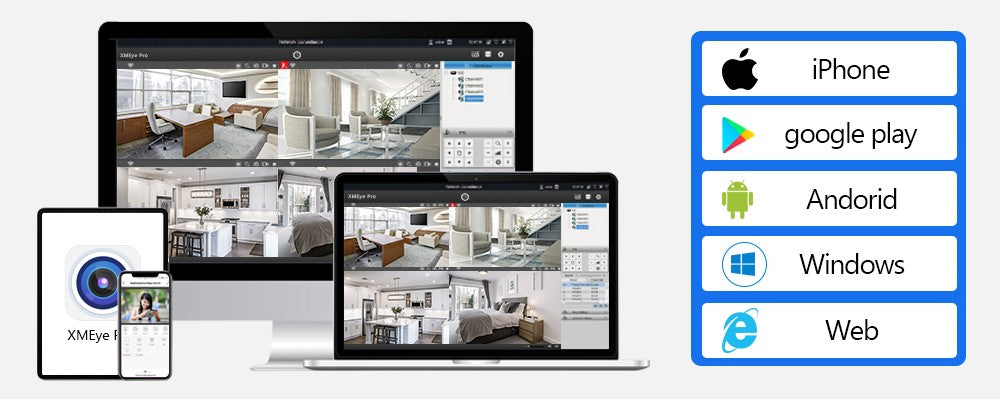 Movols 4K XMEYE POE Surveillance System 8MP 4MP Two Way Audio PTZ CCTV POE AI Security Camera 8CH P2P NVR Video Surveillance Kit