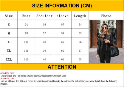 Vintage Women PU Leather Bomber Jacket Fashion Casual Autumn Winter Zipper Windbreaker Streetwear Female Blazer Y2K Clothes New