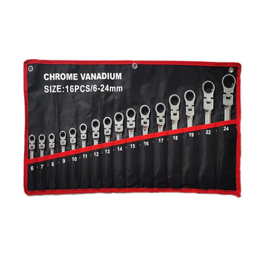 16pcs/set Combination Ratchet Wrench,Key Wrench Kits , Dual-purpose Ratchet Tool, Ratchet Combination Set, Car Maintenance Tools