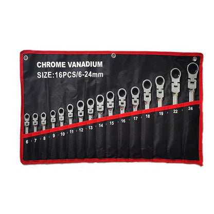 16pcs/set Combination Ratchet Wrench,Key Wrench Kits , Dual-purpose Ratchet Tool, Ratchet Combination Set, Car Maintenance Tools