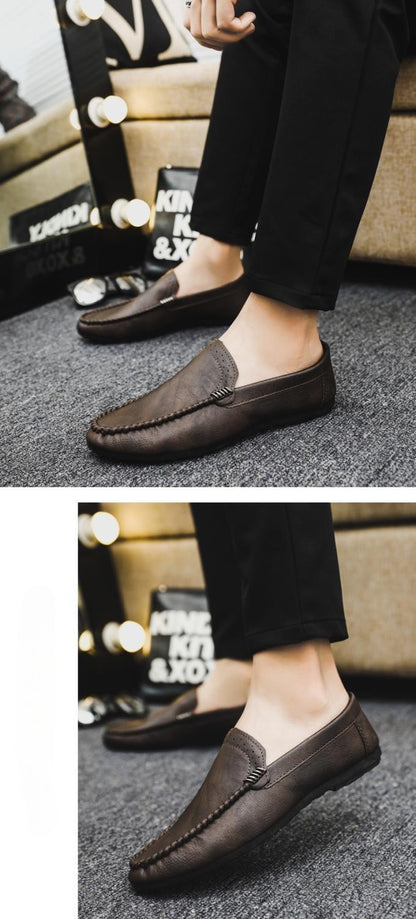Sapato Social Casual Masculino de Couro Preto Marrom Barato Liquidação Novos Sapatos Masculinos Oficiais Legítimos Cavalheiro 39