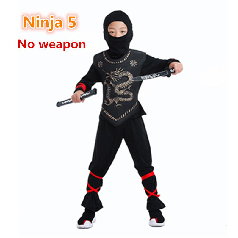Kids Costume Ninja Cosplay Boys Birthday Party Fancy Dress Children Carnival Suit Clothing