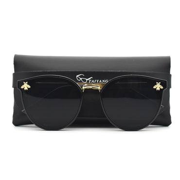 Trendy Luxury Bee Round Sunglasses For Women Men Fashion Mirror Gradient Vintage Sun Glasses Retro Driving Eyewear UV400 Oculos