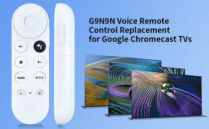 (Somente Remoto) Controle Remoto por Voz de Reposição G9N9N para Google Chromecast 4k Snow Streaming Media Player