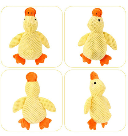 Brinquedo para Cão de Estimação Interativo Resistente a Mordidas Indestrutível Anti-Mastigação com Som de Pato para Aliviar o Estresse