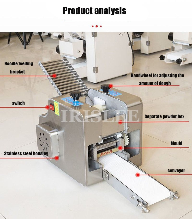 Máquina Elétrica para Fazer Massa de Dumpling Roti Wonton, sem Desperdício, Eletrodoméstico de Cozinha para Uso Doméstico