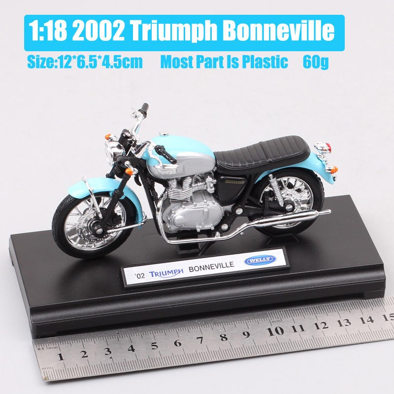 1/18 Escala Welly Triumph Tiger Explorer 800 Sprint RS Bonneville Daytona Trophy Thruxton 1200 Moto Diecast Modelo Brinquedo