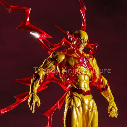 Revoltech Amazing Yamaguchi Flash Action Figure Articulado 17cm Flashpoint Modelo Kaiyodo Flash Bonecos Coleção Brinquedo Presentes de Fim de Ano