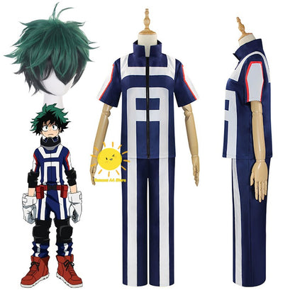 Anime My Hero Academia Cosplay Costumes Midoriya Izuku Cosplay Coat Pants Midoriya Izuku Suits Wig Halloween Carnival Cos Men