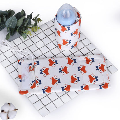 USB Baby Bottle Warmer Portable Travel Infant Baby Feeding Bottle Warmer Heater Thermostat Heated Cover Milk Bottle Heater Bags