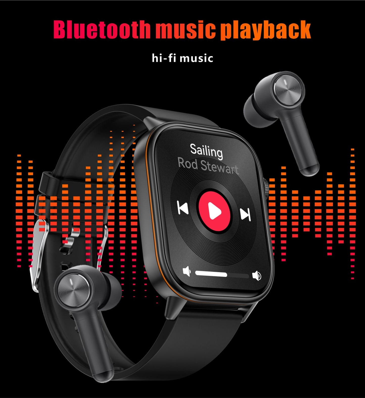 Smartwatch de Música Feminino 2025 Novo com Tela AMOLED HD de 2.01'' Moda, GPS de 6 Estrelas Embutido, Rastreador Impermeável e Chamada, Braceletes