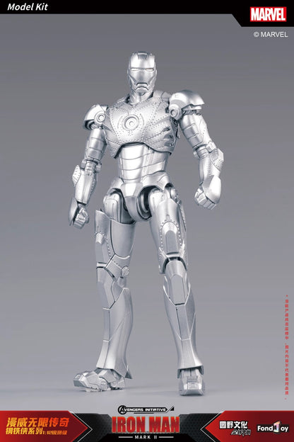 26CM Fondjoy Original Iron Man 1/7 MK42 MK43 1/12 MK1 MK2 MK3 MK4 MK5 MK6 Assembled Tony Stark Action Figure Collect Toy Gift