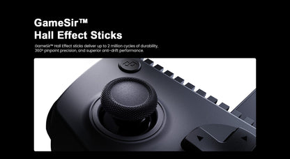 GameSir X5s Wireless Mobile Gaming Controller Bluetooth 2.4GHZ Connection Lightweight Design Hall Effect, No-Drift, App Customization