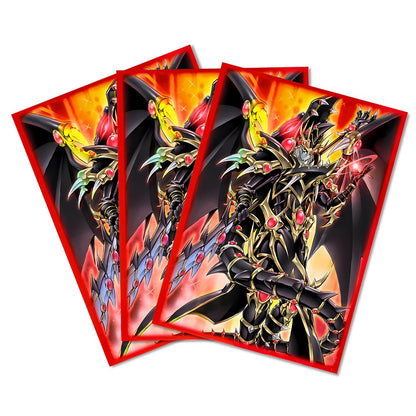 50PCS 63*90mm Flashing Anime Japanese Size Card Sleeves Anti-rasgo e Anti-desgaste Protetores de Cartas Compatíveis com Cartas YGO