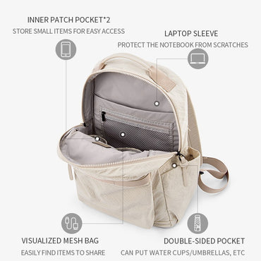 LEFF New Fashion Backpack For Women High Quality Outdoor Travel Waterproof Backpacks Laptop Commuting Bag High End Female Bags